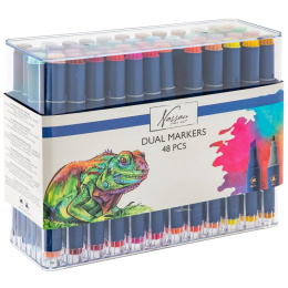 Dual Markers 48-setti ryhmässä Kynät / Taiteilijakynät / Maalitussit @ Pen Store (130720)