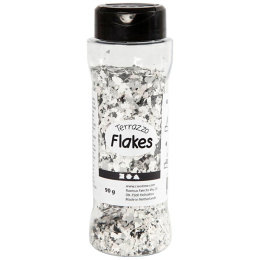 Terrazzo Flakes 90g Tummanharmaa ryhmässä Askartelu ja Harrastus / Askartelu / Tee se itse @ Pen Store (130768)