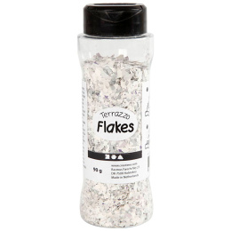 Terrazzo Flakes 90g Vaaleanharmaa ryhmässä Askartelu ja Harrastus / Askartelu / Tee se itse @ Pen Store (130773)
