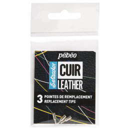 Setacolor Cuir Leather Marker Lisävihjeitä 3 kpl ryhmässä Askartelu ja Harrastus / Värit / Nahkaväri @ Pen Store (130878)