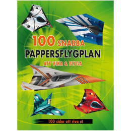 100 nopeaa paperilennokkia taitettavaksi ja lentämiseksi ryhmässä Kids / Hauskaa oppimista / Väritys- ja askartelukirjat @ Pen Store (131370)