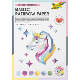 Väriä vaihtava paperi/pahvi Magic Rainbow 12 Arkkia ryhmässä Kids / Hauskaa oppimista / Paperi ja Piirustusalusta Lapsille @ Pen Store (131533)