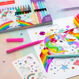 Huopakärkikynät Unicorn Special Edition 24 kpl (3 vuotta+) ryhmässä Kids / Lastenkynät / Lasten tussit @ Pen Store (131682)