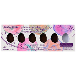 Gansai Tambi Akvarelli 5-setti Granulating Colors ryhmässä Taiteilijatarvikkeet / Taiteilijavärit / Akvarellivärit @ Pen Store (131739)