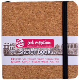 Sketchbook Cork 12x12 cm ryhmässä Paperit ja Lehtiöt / Taiteilijalehtiöt / Luonnoskirjat @ Pen Store (131857)