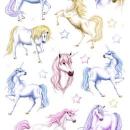 Stickers Unicorns 2 arkki ryhmässä Kids / Hauskaa oppimista / Stickers @ Pen Store (131878)