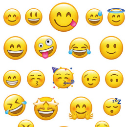 Stickers Emojis 3 arkki ryhmässä Kids / Hauskaa oppimista / Stickers @ Pen Store (131879)