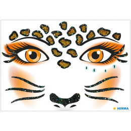 Face Art Stickers Leopardi ryhmässä Kids / Hauskaa oppimista / Stickers @ Pen Store (131901)