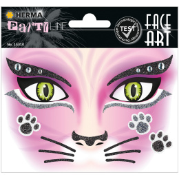 Face Art Stickers Kissa ryhmässä Kids / Hauskaa oppimista / Stickers @ Pen Store (131902)