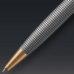 Sonnet Chiselled Silver Kuulakärkikynä ryhmässä Kynät / Fine Writing / Kuulakärkikynät @ Pen Store (131975)