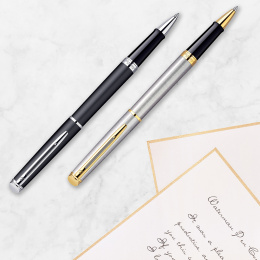 Hémisphère Steel/Gold Rollerball ryhmässä Kynät / Fine Writing / Lahjakynät @ Pen Store (132003)