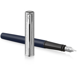 Allure Deluxe Metal & Blue Täytekynä Fine ryhmässä Kynät / Fine Writing / Täytekynät @ Pen Store (132013)