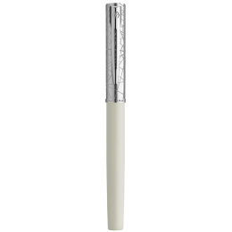 Allure Deluxe Metal & White Täytekynä Fine ryhmässä Kynät / Fine Writing / Täytekynät @ Pen Store (132015)