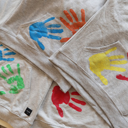 Sormimaali tekstiileille Basic-setti 6x100g ryhmässä Kids / Lasten askartelu ja värit / Sormivärit @ Pen Store (132088)