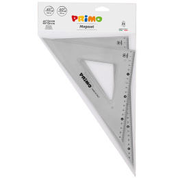 Kit Kulmaviivain 45°/30 cm + 60°/30 cm ryhmässä Askartelu ja Harrastus / Harrastustarvikkeet / Viivottimet / Muoviviivain @ Pen Store (132120)