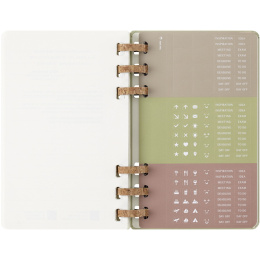 Spiral Planner 12M Hard Cover Large Kiwi Green ryhmässä Paperit ja Lehtiöt / Kalenterit / 12 kk kalenterit @ Pen Store (132588)