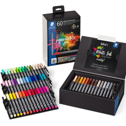 Pigment Arts Brush Pen 60-setti ryhmässä Kynät / Taiteilijakynät / Sivellinkynät @ Pen Store (132591)
