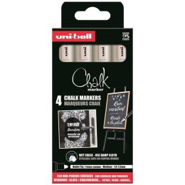 Chalk Marker PWE-5M 4-set White ryhmässä Kynät / Toimisto ja merkkaus / Merkkauskynät @ Pen Store (132734)