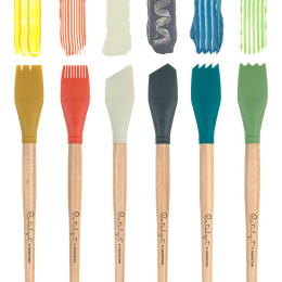 Catalyst Silicone Blade Pitkä kahva No 4 30 mm Yellow ryhmässä Taiteilijatarvikkeet / Ateljee / Maalausveitset @ Pen Store (132797)