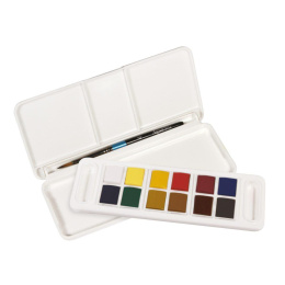 Akvarellimaali Travel setti 12 ½ - Kuppia ryhmässä Taiteilijatarvikkeet / Taiteilijavärit / Akvarellivärit / Akvarellinapit @ Pen Store (132936)