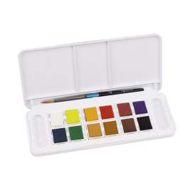 Akvarellimaali Travel setti 12 ½ - Kuppia ryhmässä Taiteilijatarvikkeet / Taiteilijavärit / Akvarellivärit / Akvarellinapit @ Pen Store (132936)