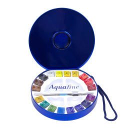 Akvarellimaali Travel setti Tin 18 ½ - Kuppia ryhmässä Taiteilijatarvikkeet / Taiteilijavärit / Akvarellivärit / Akvarellinapit @ Pen Store (132937)