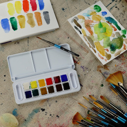 Watercolor brush series 48 Fan Nr 4 ryhmässä Taiteilijatarvikkeet / Siveltimet / Akvarellisiveltimet @ Pen Store (132949)