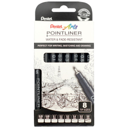 Pointliner 8-setti ryhmässä Kynät / Kirjoittaminen / Finelinerit @ Pen Store (133077)