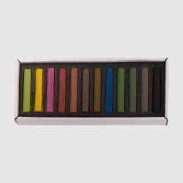 Soft Pastels Dark 12-setti ryhmässä Taiteilijatarvikkeet / Liidut ja lyijyt / Pastelliliidut @ Pen Store (133363)