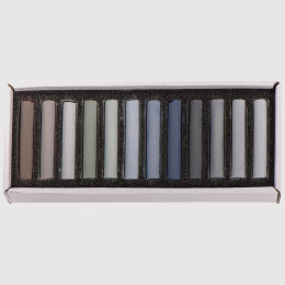 Soft Pastels Grey 12-set ryhmässä Taiteilijatarvikkeet / Liidut ja lyijyt / Pastelliliidut @ Pen Store (133365)