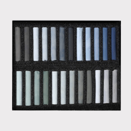 Soft Pastels Grey 24-set ryhmässä Taiteilijatarvikkeet / Liidut ja lyijyt / Pastelliliidut @ Pen Store (133369)