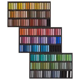 Soft Pastels Wood Box 204-setti ryhmässä Taiteilijatarvikkeet / Taiteilijavärit / Pastellivärit / Kuivapastellit @ Pen Store (133646)