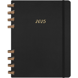 12M Spiral Planner 2025 XL Black ryhmässä Paperit ja Lehtiöt / Kalenterit / 12 kk kalenterit @ Pen Store (133785)