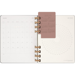 12M Spiral Planner 2025 XL Black ryhmässä Paperit ja Lehtiöt / Kalenterit / 12 kk kalenterit @ Pen Store (133785)