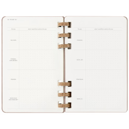 12M Spiral Planner 2025 XL Almond ryhmässä Paperit ja Lehtiöt / Kalenterit / 12 kk kalenterit @ Pen Store (133786)