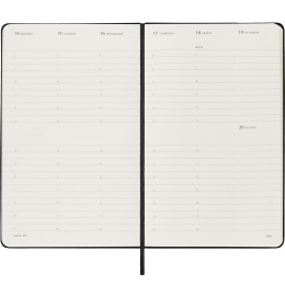 12M Weekly Planner Vertical Hardcover 2025 Large Black ryhmässä Paperit ja Lehtiöt / Kalenterit / 12 kk kalenterit @ Pen Store (133812)