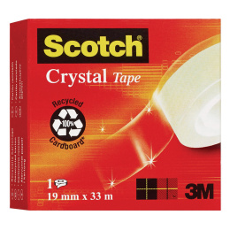 Scotch Crystal teipin täydennys 19mm x 33m ryhmässä Askartelu ja Harrastus / Harrastustarvikkeet / Teippi @ Pen Store (133821)