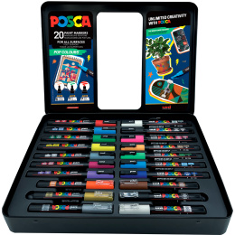 Posca Pop Colours 20-setti ryhmässä Kynät / Taiteilijakynät / Akryylitussit @ Pen Store (133850)