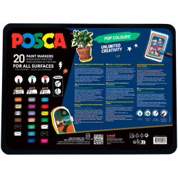 Posca Pop Colours 20-setti ryhmässä Kynät / Taiteilijakynät / Akryylitussit @ Pen Store (133850)