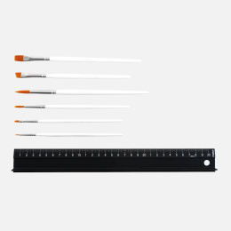 Synteettiset siveltimet Akvarelli/Universaali 6-setti ryhmässä Taiteilijatarvikkeet / Siveltimet / Akvarellisiveltimet @ Pen Store (133923)