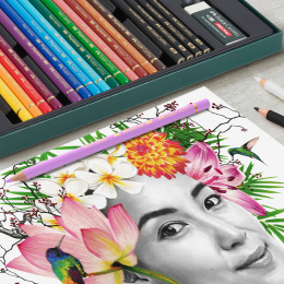 Polychromos & Pitt Graphite Mat Set 17 Värikynää + 4 Grafiittikynää ryhmässä Kynät / Taiteilijakynät / Värikynät @ Pen Store (134069)