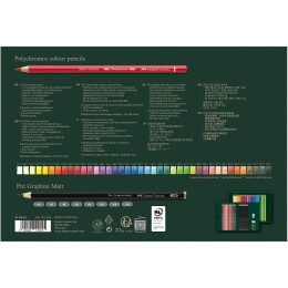 Polychromos & Pitt Graphite Mat Set 40 Värikynää + 8 Grafiittikynää ryhmässä Kynät / Taiteilijakynät / Värikynät @ Pen Store (134071)