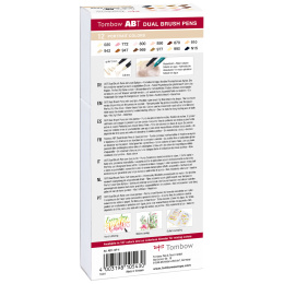 ABT Dual Brush pen 12-setti Portrait ryhmässä Kynät / Taiteilijakynät / Sivellinkynät @ Pen Store (134117)