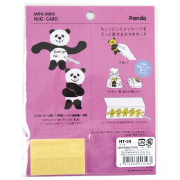 Minikortit Panda 5 kpl ryhmässä Askartelu ja Harrastus / Lomat ja vuodenajat / Kortit ja kirjekuoret @ Pen Store (134504)