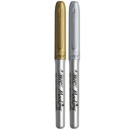 Intensity Metallic Gold & Silver 2 kpl ryhmässä Kynät / Toimisto ja merkkaus / Merkkauskynät @ Pen Store (134537)