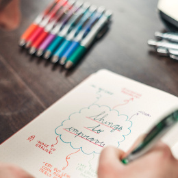 EEnerGel BL77 Rollerball 07 6-setti ryhmässä Kynät / Kirjoittaminen / Mustekynät @ Pen Store (134573)