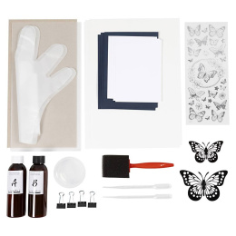 DIY-kit Cyanotype Luo omia syanotypiatulosteita ryhmässä Askartelu ja Harrastus / Tekniikat / Syanotypia @ Pen Store (134599)