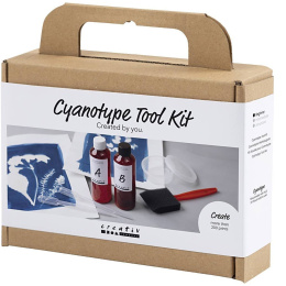 Mini DIY-kit Cyanotype Luo omia syanotypiatulosteita ryhmässä Askartelu ja Harrastus / Tekniikat / Syanotypia @ Pen Store (134600)