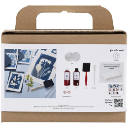 Mini DIY-kit Cyanotype Luo omia syanotypiatulosteita ryhmässä Askartelu ja Harrastus / Tekniikat / Syanotypia @ Pen Store (134600)