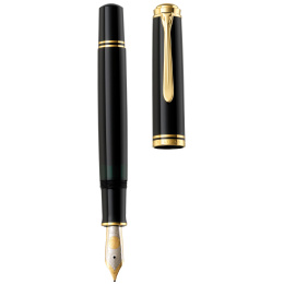 Souverän M800 Täytekynä Black ryhmässä Kynät / Fine Writing / Täytekynät @ Pen Store (134758_r)